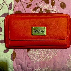 Red Kenneth Cole reaction lady wallet